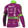 Set Fietsshirt Lange Mouw + Lange Koersbroek 2022 Bardiani-CSF Faizane Lila Groen